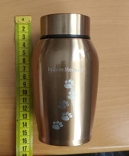 Urnas de acero inoxidable doradas y negras para mascotas, urnas para perros, gatos, pájaros, cremación, cenizas, urna de recuerdo