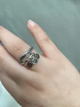 Anillos de cobre con cara sonriente y feliz para mujer, joyería ajustable apilable, regalo, estilo Punk Vintage