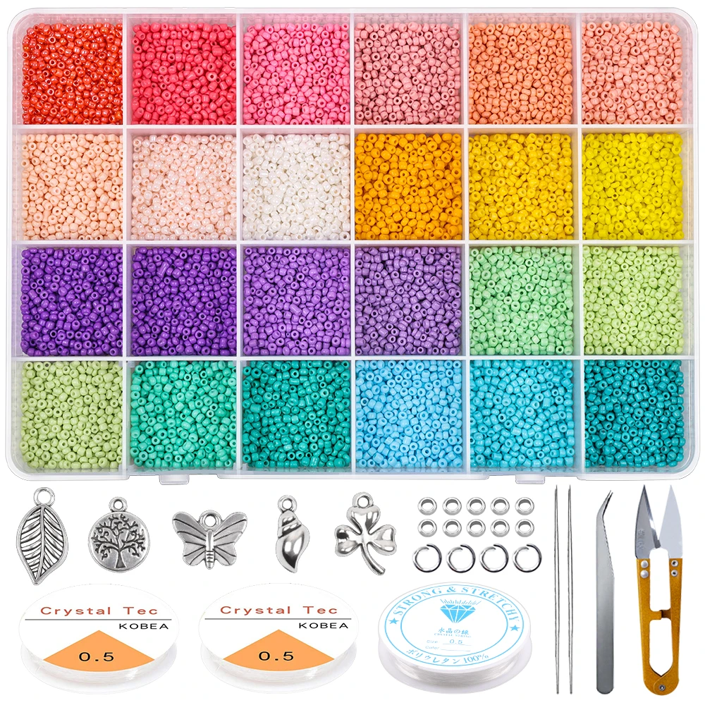 Glass seed beads kit