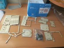 Mano de bricolaje caja de música modelo 3D rompecabezas de madera de juguete de la Asamblea de madera Kit para manualidades