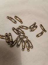 30 Uds. De dijes de alfiler de seguridad para pañales de bebé 19x6mm colgante de Color plateado bronce tibetano, fabricación de joyas antiguas DIY artesanal