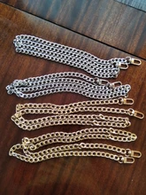 Piezas para mochilas accesorios bolsas cadenas de oro Hardware de cinturón bolso accesorio de aleación de Metal cadena de la bolsa correa para las mujeres bolsas correas