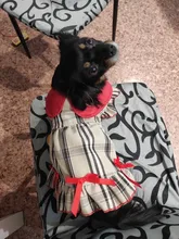 Dress Costume Dog-Puppy-Clothes PET PETCIRCLE Small Dog Classic Check Fit Pet-Cat All-Seasons