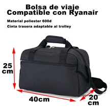 Benzi Bolsa de Viaje 40 x 20 cm BZ5528 Tamaño Equipaje de Mano Ryanair - AliExpress Maletas y bolsas