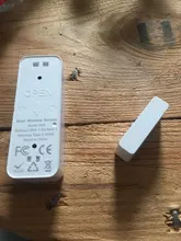 Tuya-Sensor inteligente con wifi para puerta, detector de entrada abierta/cerrada, app Smart Life con logotipo personalizado gratuito, compatible con Google Home y con Alexa