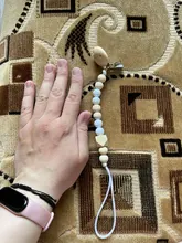 Clip para chupete de bebé, cadena de cuentas de madera, Clip para chupete, chupete, chupete para masticar, correa, soporte para pezones, cuerda anticaída