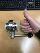 3/4 1 1.5 2   SS304 Stainless Steel Sanitary  Tri Clamp Butterfly Valve Homebrew