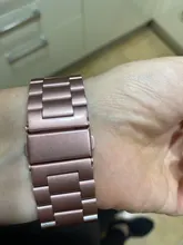 Correa de acero inoxidable para Apple Watch Series 6, 5, 4, 3, 2, 40mm, 44mm, 42mm, negro, adaptador para iWatch Band 4, 3, 38mm