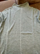 Turtleneck Sweater AMII Fashion Women Tops Pullover Autumn Solid Thin Minimalism 12040610