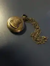 Pocketwatch Vintage de bronce para hombres y niños, colgante de reloj de bolsillo de cuarzo con tema de campana, ACDC, regalos