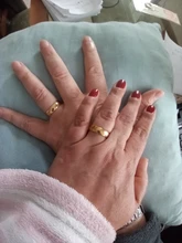 Anillo de compromiso dorado de lujo para pareja, joyería fina de estilo Simple a la moda, regalo de aniversario para hombre y mujer