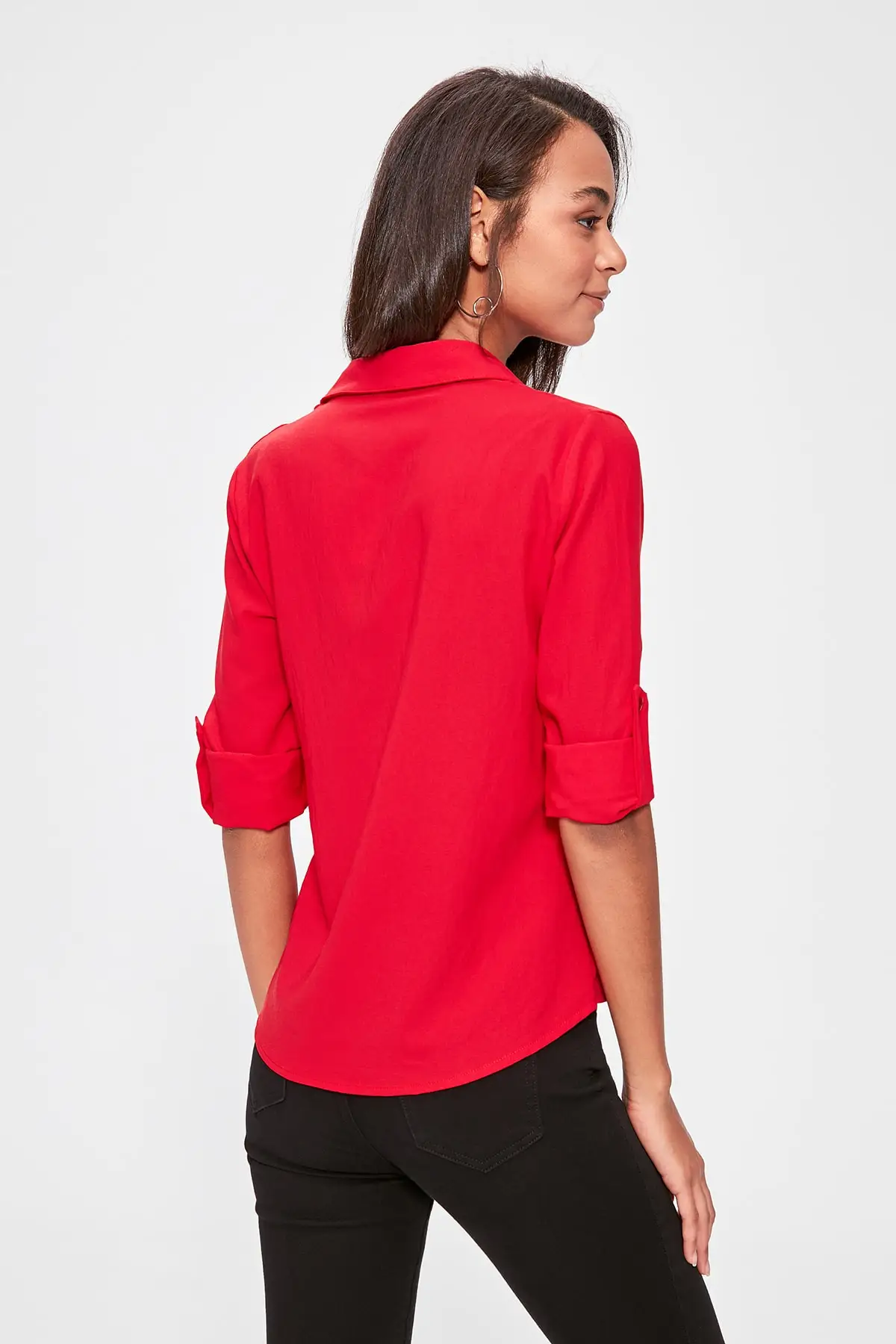 Kopen Trendyol Pocket Detail Shirt TWOAW20GO0355