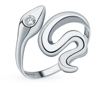 

Silver ring with cubic zirconia sunlight sample 925