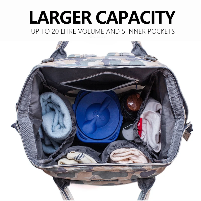 Lequeen Fashion Mummy Maternity Nappy Bag Brand Large Capacity Baby Bag Travel Backpack Designer Nursing Bag for Baby Care