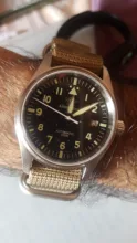 Mens Watch Pilot Sapphire Crystal Stainless-Steel NH35 Automatic Mechanical Waterproof