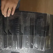 Nuevo 10 unids/set profesional peine cepillo de pelo salón de peluquería peine del pelo del cepillo de pelo de peluquería peines herramientas de diseño para cuidado del cabello regalo gratis