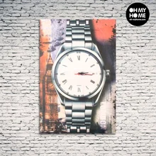 Картина город с часами BigBuy Home