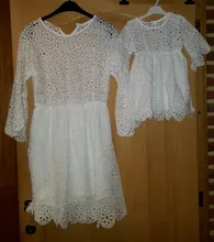 Ropa a juego para madre e hija, vestido de encaje Floral, minivestido de fiesta para niña bebé, 1 ud.