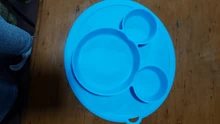 Plato para niños con cuenco de bebé de silicona, vajilla de alimentación sin BPA con succión
