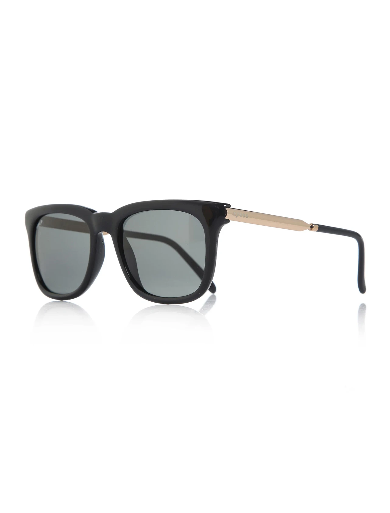 

Unisex sunglasses e 1835 1250 ln bone black organic rectangle rectangular 54-19-140 exess