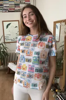 

Trendyol Printed Semifitted Knitted T-Shirt TWOSS20TS1813