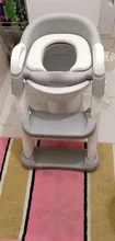 Asiento para orinal plegable para bebés, silla con respaldo de entrenamiento, con escalera para dar pasos, taburete para niños y niñas, inodoro seguro