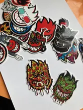 Pegatinas de PVC estilo Spitfire para teléfono móvil, funda de equipaje para portátil, Skateboard, piñón fijo, pegatinas de coche, 18 Uds.