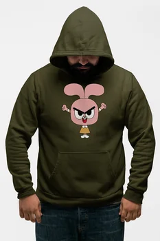 

Angemiel Wear Anais Watterson Green Men 'S Hooded Sweatshirt
