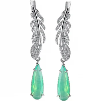 

Esthete earrings with cubic zirconia and Swarovski crystals in silver