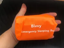 Saco de dormir compacto de supervivencia para emergencias, impermeable, reutilizable, térmico, Mylar