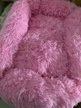 Cat Nest House Bed-Basket Sleeping-Mat Square Plush-Calming Cozy Dogs Warm Small Large