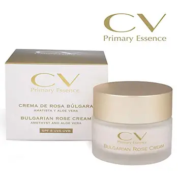 

Bulgarian rose cream, amethyst and aloe vera from CV Primary Essence SPF8 UVA-UVB