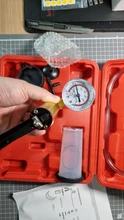 Mr Cartool-Herramientas de purga de líquido de freno, vacío Manual, Kit de probador de bomba de vacío, medidor de presión de bomba de aluminio