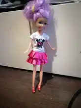 9 Tema/Set accesorios de la muñeca = 3 uds. De muñeca ropa vestido + 3 collar de plástico + al azar 3 pares de zapatos para Barbie, muñeca de juguete de regalo