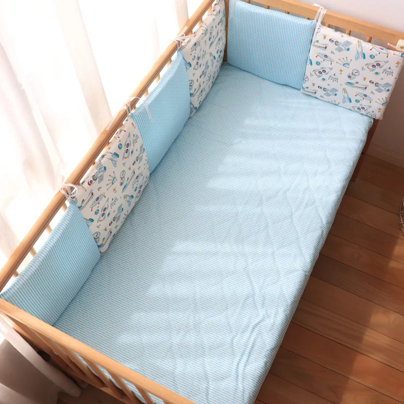 6Pcs Lot Baby Bumpers In The Crib For Newborns Nordic Cute Cartoon Pattern Crib Protector For Kids Baby Room Decoration