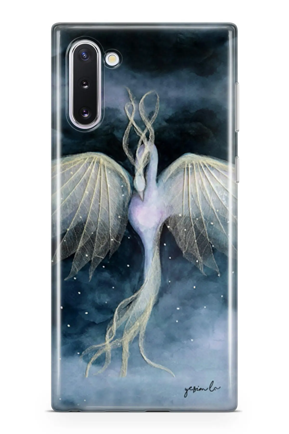 Силиконовый чехол-накладка для samsung Galaxy Note 10, специальный дизайн с рисунком Феникса