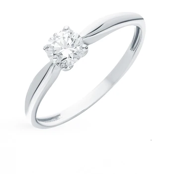 

Silver ring with cubic zirconia sunlight sample 925 test