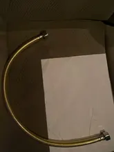 Plumbing Hose Connector Flexible-Tube Golden-Faucet Stainless-Steel Toilet Bathroom 