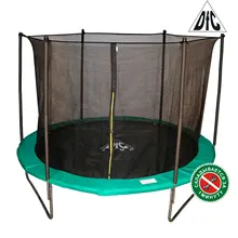 Батут DFC JUMP 14ft складной, c сеткой, цвет green
