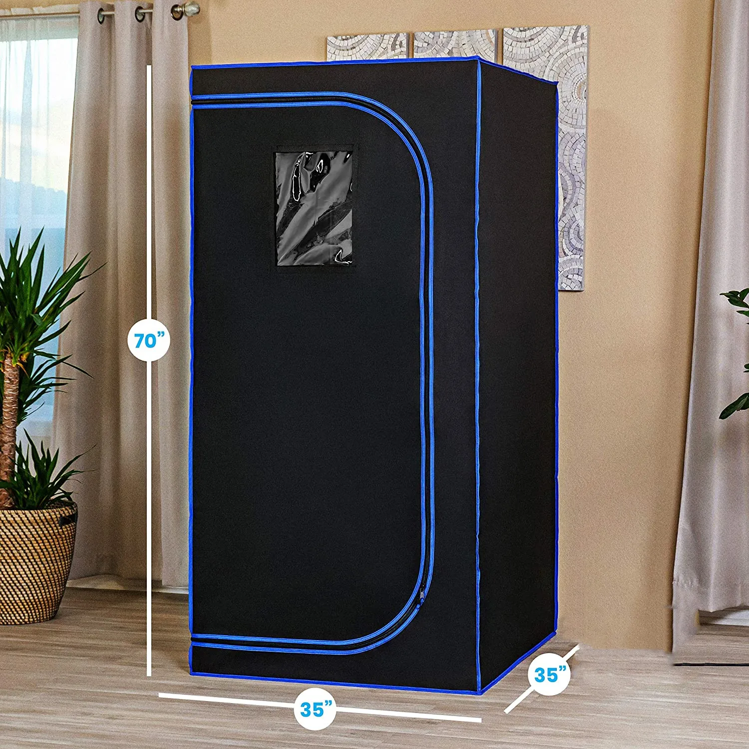 Full Body Sauna Tent With Include Fold Chair Not Include Steam Generator Home Sauna Bath Stainless Steel Pipe Support Only Tent 4