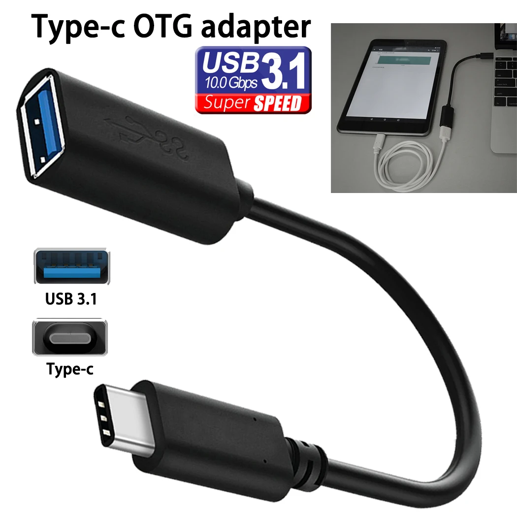 Adapter Type-C Adapter OTG connect to the phone USB drive flash, keyboard, GamePad