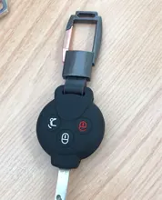 QOONG-Llavero de cuero genuino para hombre, de aleación de alta calidad, bolso colgante, elegante, de negocios, coche, llavero con anilla, soporte, joyería Y58, 2021