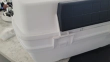 Caja de equipaje para motocicleta, estuche superior con 2 llaves, equipaje de Scooter multifuncional, para almacenamiento de equipaje, 45L