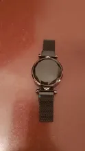 Relojes magnéticos digitales de lujo para mujer, de acero inoxidable, dorado, rosa, LED, de cuarzo, femenino