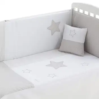 

Pekebaby Edredón desenfundable + Protector desenfundable 60/70/80 (43x185 cm) + Cojín ELEFANTINO