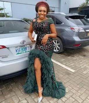 

2019 Latest African French Lace Fabric High Quality Nigerian French Tulle lace Orangza Sequins Lace For Wedding Dress Fabric