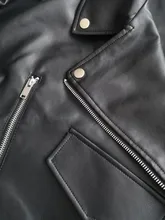 Jacket Coat Fitaylor Faux-Leather Loose Outwear Casual PU Sashes Black Tops Bf-Style