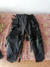 11 BYBBS oscuro cintas Multi bolsillos pantalones de hombres Casual Harajuku pista pantalones ropa informal estilo Hip Hop Techwear pantalones de los hombres