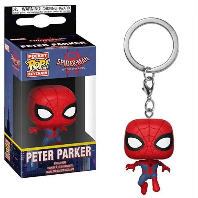 Peer Parker Funko поп-брелок Marvel Мстители Ститч Бэтмен Боб Росс Джейсон, Фредди отряд самоубийц История игрушек Рик Морти Игра престолов игрушки - Цвет: Peer Parker
