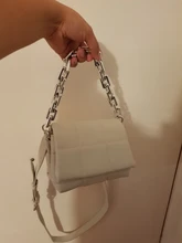 Bolsa de cadena de plástico grueso para dama Súper elegante, bolsa de mensajero con correas, bolso de mano, cadena de piezas para mochilas